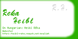 reka heibl business card